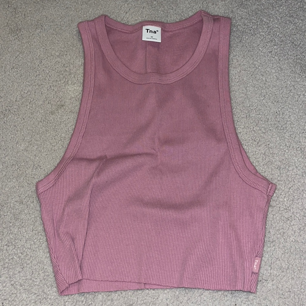 Tna cropped ribbed tank